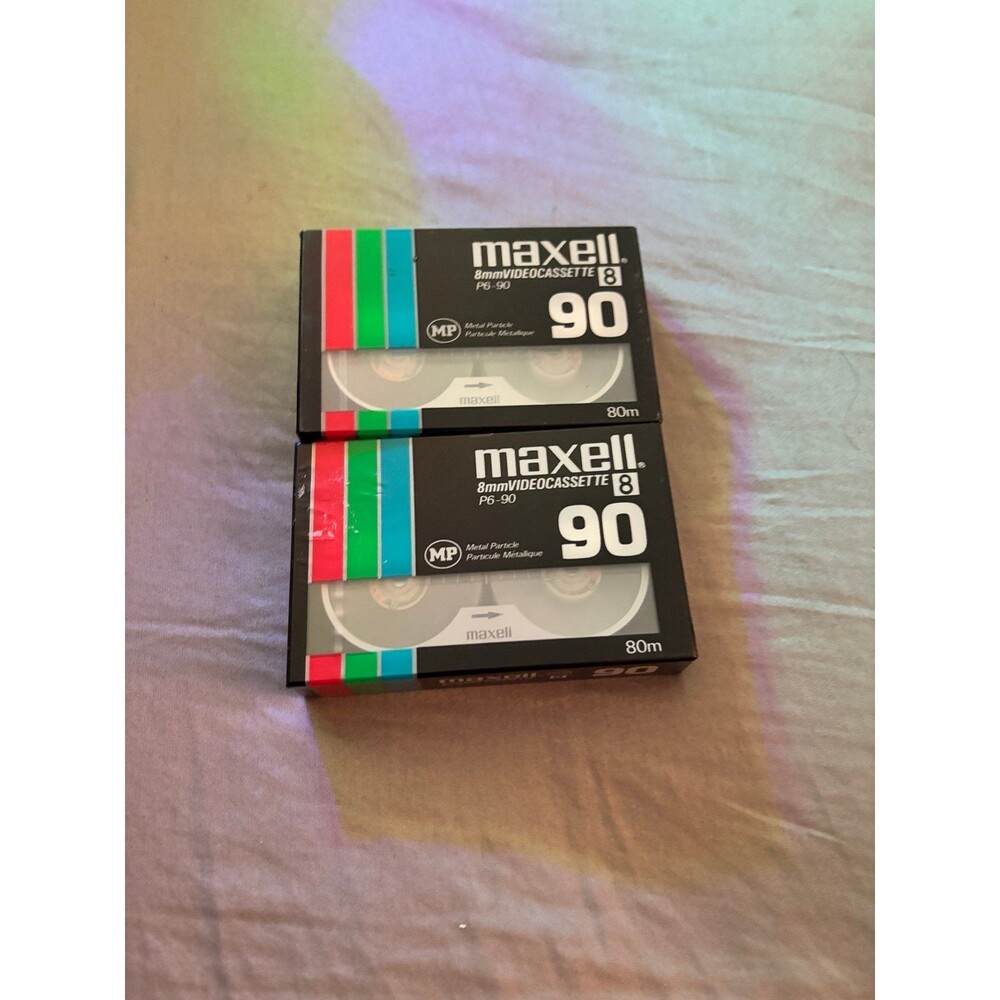 Maxell: P6-90 8mm Metal Video Cassette - Lot of 2 - Sealed and Unopened